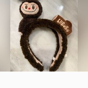 Brown Plush Labubu Headband